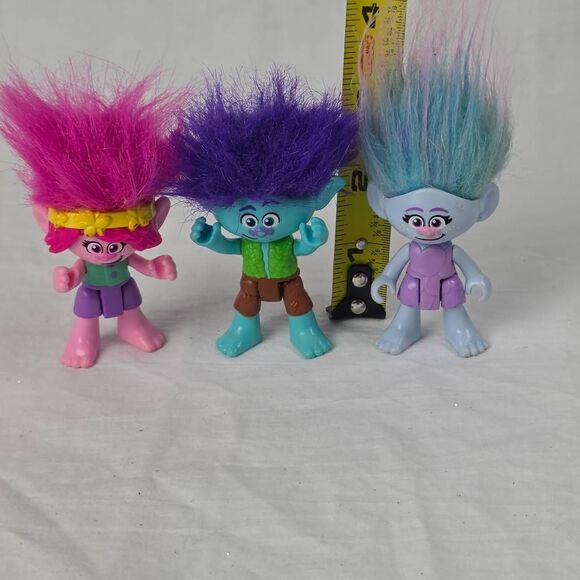 Trolls Figure Lot (3) DreamWorks – Poppy, Branch, Smidge - Picture 3 of 5